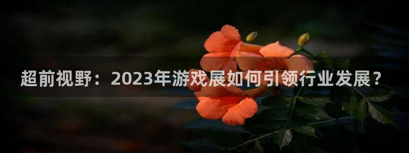 长征娱乐咨询：超前视野：2023年游戏展如何引领行业发展？